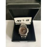 A BOXED AVI-8 AUTOMATIC WRIST WATCH IN WORKING ORDER