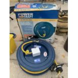 A POWERCRAFT 15 METER AIR HOSE REEL