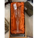 A BOXED ROYAL DOULTON AIR TWIST GLASS GOBLET COMMEMORATING THE 1983 BRITISH CONGRESS WITH ORIGINAL