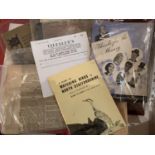 A BOX OF EPHEMERA RELATING TO THE POTTERIES TO INCLUDE WATCHING BIRDS IN NORTH STAFFORDSHIRE,