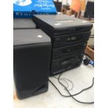 A GOODMANS HI-FI SYSTEM WITH THREE CD DISC CHANGER BELIEVED IN WORKING ORDER BUT NO WARRANTY