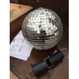 A MIRRORED GLITTER BALL