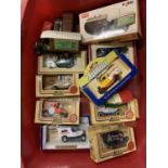 A COLLECTION OF BOXED DIE CAST MODELS TO INCLUDE BASSETTS LORRY AND WEETABIX LORRY