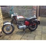 A 1962 ROYAL ENFIELD 350 CC BULLET . THE BIKE WAS MANUFACTURED AT REDITCH, ENGLAND AND SOLD BY