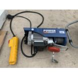 A POWER CRAFT 3972 ELECTRIC CABLE HOIST - W/O