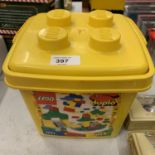 A BUCKET OF DUPLO