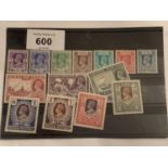 BURMA GV1 , 1938 ? 40 , DEFINITIVE SET 3P ? 10R (EX 1P) , UNMOUNTED MINT . SG 19/33 CAT £225.00