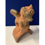 A TERRACOTTA ROOF FINIAL IN THE FORM OF A DRAGON