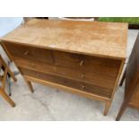 A RETRO UNIFLEX UNIT FURNITURE CHEST OF TWO SHORT AND TWO LONG DRAWERS, 36"