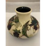 A LIMITED EDITION MOORCROFT BRAMBLE DELL 3 INCH VASE