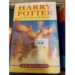 A FIRST EDITION COPY OF 'HARRY POTTER AND THE ORDER OF THE PHOENIX' BY J K ROWLING