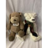 A 'LITTLE ORGANICS' CHARLIE BEAR AND 'WOOLLEY PULLEY' CHARLIE BEAR