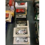 AN ASSORTMENT OF MODEL CARS TO INCLUDE A JAGUAR E-TYPE AND AN ASTON MARTIN DB5