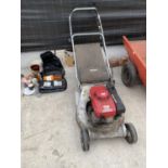 A HONDA HR216 PETROL ROTARY LAWN MOWER