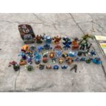 A LARGE QUANTITY OF SKYLANDERS TOYS