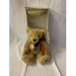 A BOXED MERRYTHOUGHT ROYAL MINT CHRISTMAS BEAR