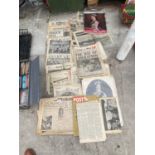 VARIOUS VINTAGE NEWSPAPERS