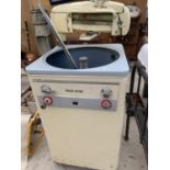 A VINTAGE 'ENGLISH ELECTRIC' TOP LOADER WASHING MACHINE WITH BUILT IN MANGLE
