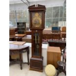 A MAHOGANY LONG CASE CLOCK