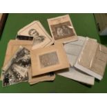 A BOX OF EPHEMERA RELATING TO STAFFORDSHIRE TO INCLUDE A STAFFORDSHIRE LIFE 1947, SCHOOL