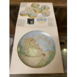 A BOXED LIMITED EDITION DECORATIVE PLATE DEPICTING CHARLES KINGLEY'S THE WATER BABIES DESIGNED BY