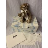 A STEIFF ROYAL BABY WINDSOR TEDDY BEAR BOXED WITH CERTIFICATE