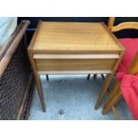 A TEAK 'YOUNGER' BEDSIDE LOCKER WITH SINGLE DRAWER