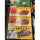 AN ASSORTMENT OF VANGUARDS REPLICA MODEL VEHICLES TO INCLUDE A 'ROYAL MAIL' RELIANT REGAL