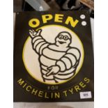 AN ENAMEL MICHELIN TYRES SIGN