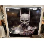 A METAL FRAMED BATMAN PICTURE