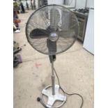 AN UPRIGHT HONEYWELL FLOOR FAN BELIEVED IN WORKING ORDER BUT NO WARRANTY