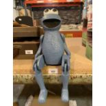 A NOVELTY WOODEN 'COOKIE MONSTER' SESAME STREET SHELF PUPPET