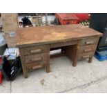 A VINTAGE METAL DESK