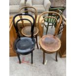 THREE BENTWOOD CHAIRS