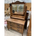 A VICTORIAN SATINWOOD DRESSING CHEST