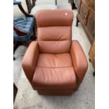 A BROWN RECLINER CHILDS GAMING CHAIR