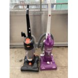 A BLACK VAX POWER VX HOOVER AND A WHIRLWIND PET HOOVER BELIEVED IN WORKING ORDER BUT NO WARRANTY