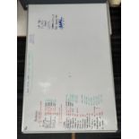 A LARGE WHITE BOARD