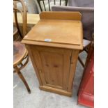 A VICTORIAN PINE POT CUPBOARD