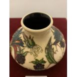 A LIMITED EDITION MOORCROFT BRAMBLE DELL 3 INCH VASE
