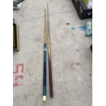 TWO SNOOKER CUES, MAKERS MARK RALEIGH