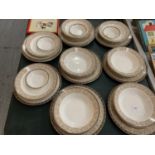 A DUDSON DINNER SET TO INCLUDE BOWLS AND PLATES