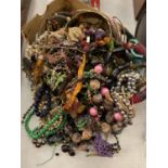 A LARGE QUANTITY OF COSTUME JEWELLERY