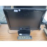 A 19" TOSHIBA TELEVISION WITH REMOTE CONTROL BELIEVED IN WORKING ORDER BUT NO WARRANTY