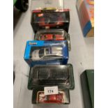 A COLLECTION OF DIE CAST TOY CARS TO INLCUDE A TRIUMPH TR3