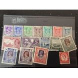 BURMA GV1 , 1938 ? 40 , DEFINITIVE SET 3P ? 10R (EX 1P) , UNMOUNTED MINT . SG 19/33 CAT £225.00