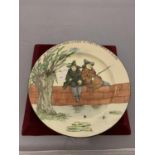 A ROYAL DOULTON THE GALLANT FISHERS FISHING PLATE