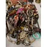 A LARGE QUANTITY OF COSTUME JEWELLERY