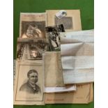 A BOX OF EPHEMERA RELATING TO STAFFORDSHIRE TO INCLUDE A STAFFORDSHIRE LIFE 1947, SCHOOL