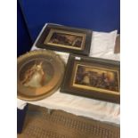 A PAIR OF CRYSTOLEUM STYLE PICTURES 'EXTRAORDINARY FOX CHASE BY THE DUKE OF BEAUFORTS HOUNDS AT